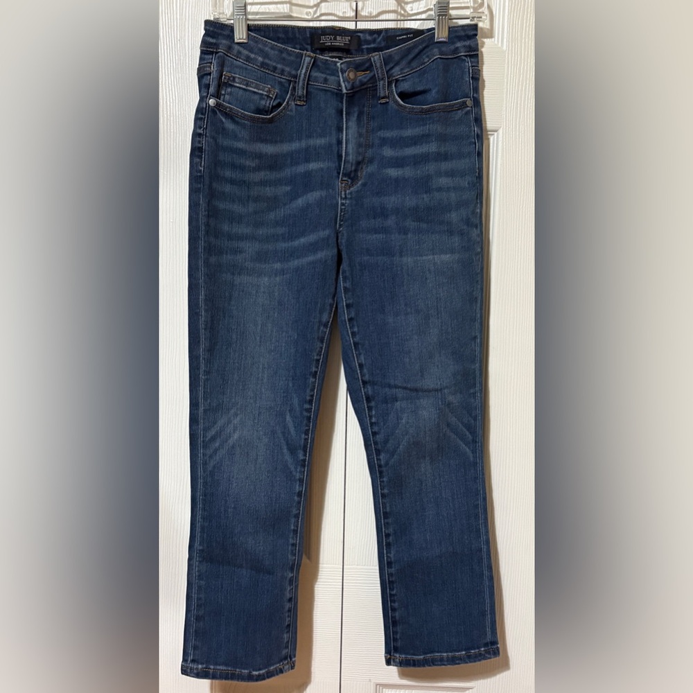 Judy Blue Capri Fit Jeans Size 28 Stretch Blue Denim